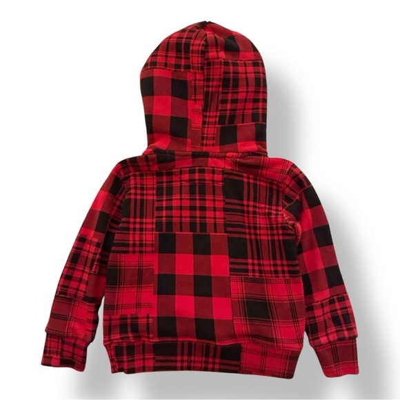 Polo | Polo Bear Plaid Fleece Hoodie (3T) - Picture 2 of 4